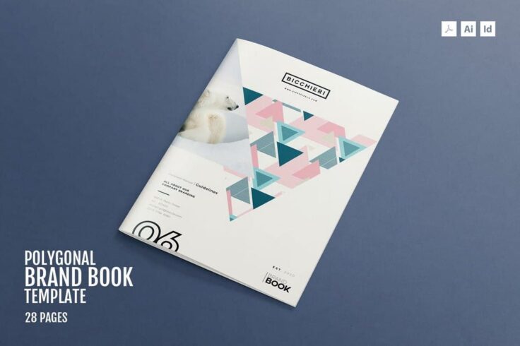 View Information about Polygonal Brand Style Guide Template